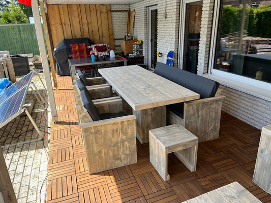 Steigerhout tuinset palermo