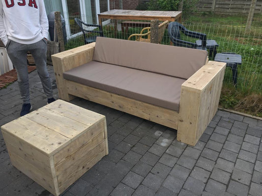 Steigerhout Loungebank Breda