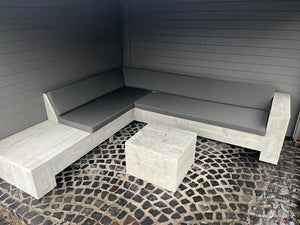 Steigerhout Hoekbank - Chaise lounge