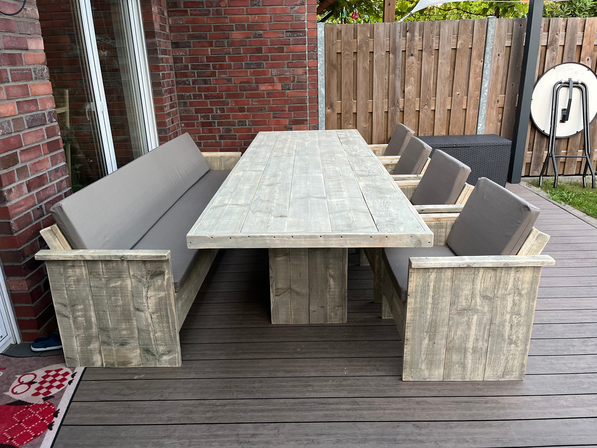 Steigerhout tuinset palermo