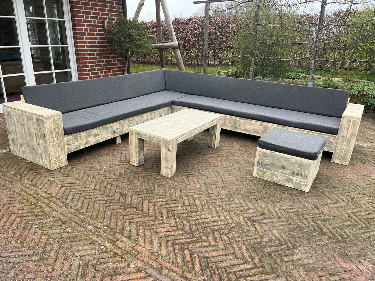 Steigerhout Hoekbank - Eindhoven