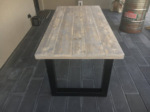 Steigerhout Industriële tafel U-poot