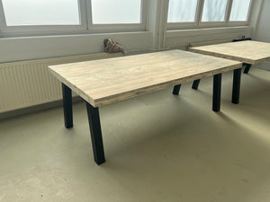Steigerhout Industriële tafel A-poot open
