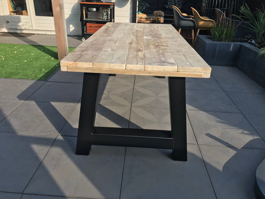 Steigerhout Industriële tafel A-poot