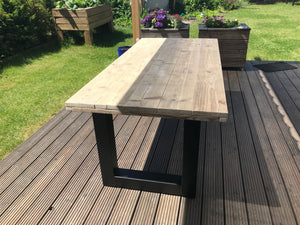 Steigerhout Industriële tafel U-poot