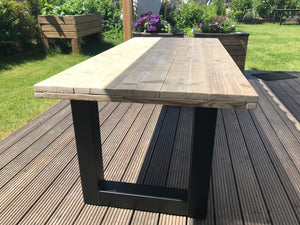 Steigerhout Industriële tafel U-poot