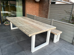 Steigerhout Industriële tafel U-poot