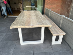 Steigerhout Industriële tafel U-poot
