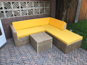 Steigerhout Hoekbank - Chaise lounge