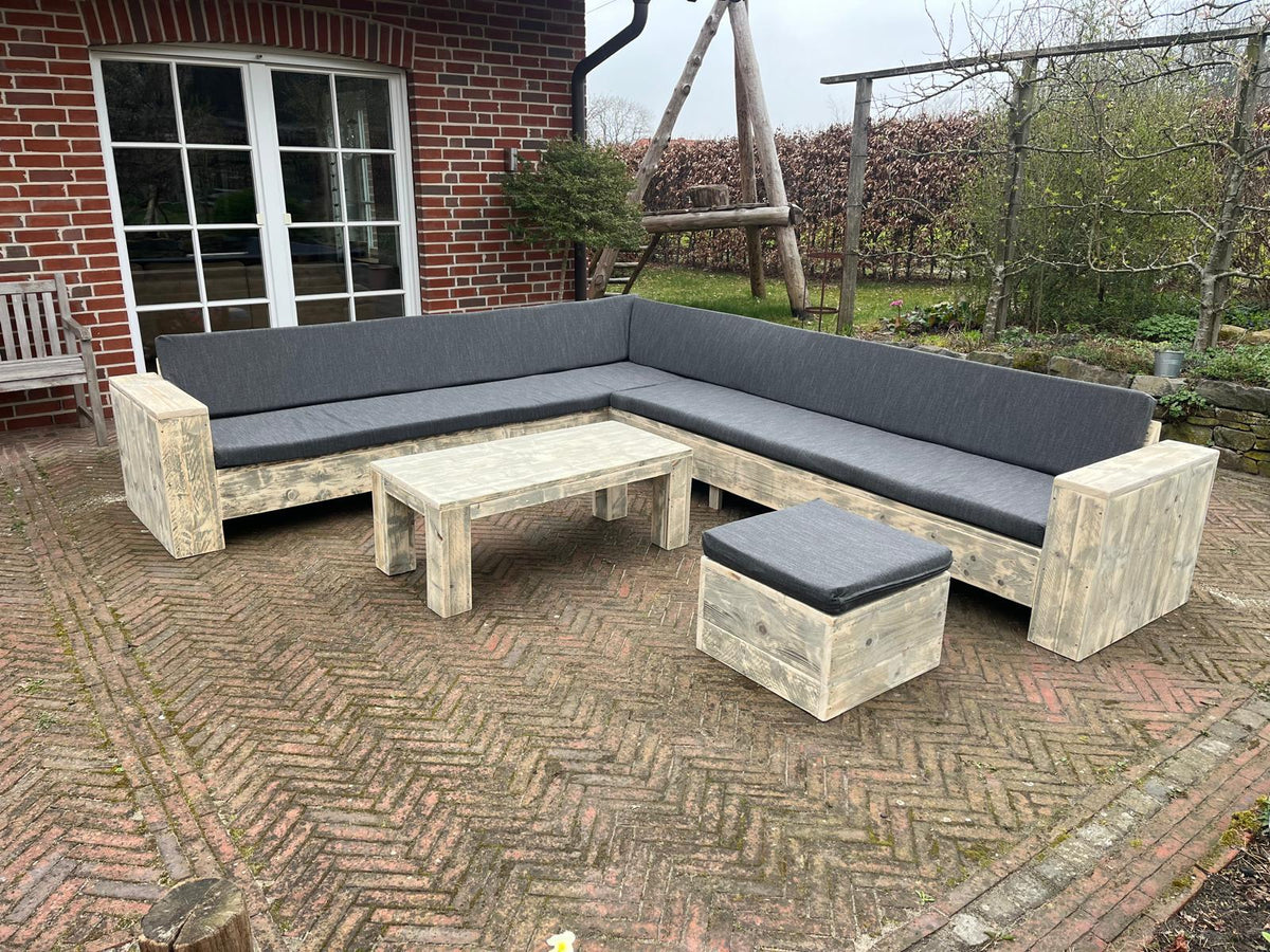 Steigerhout Hoekbank - Eindhoven
