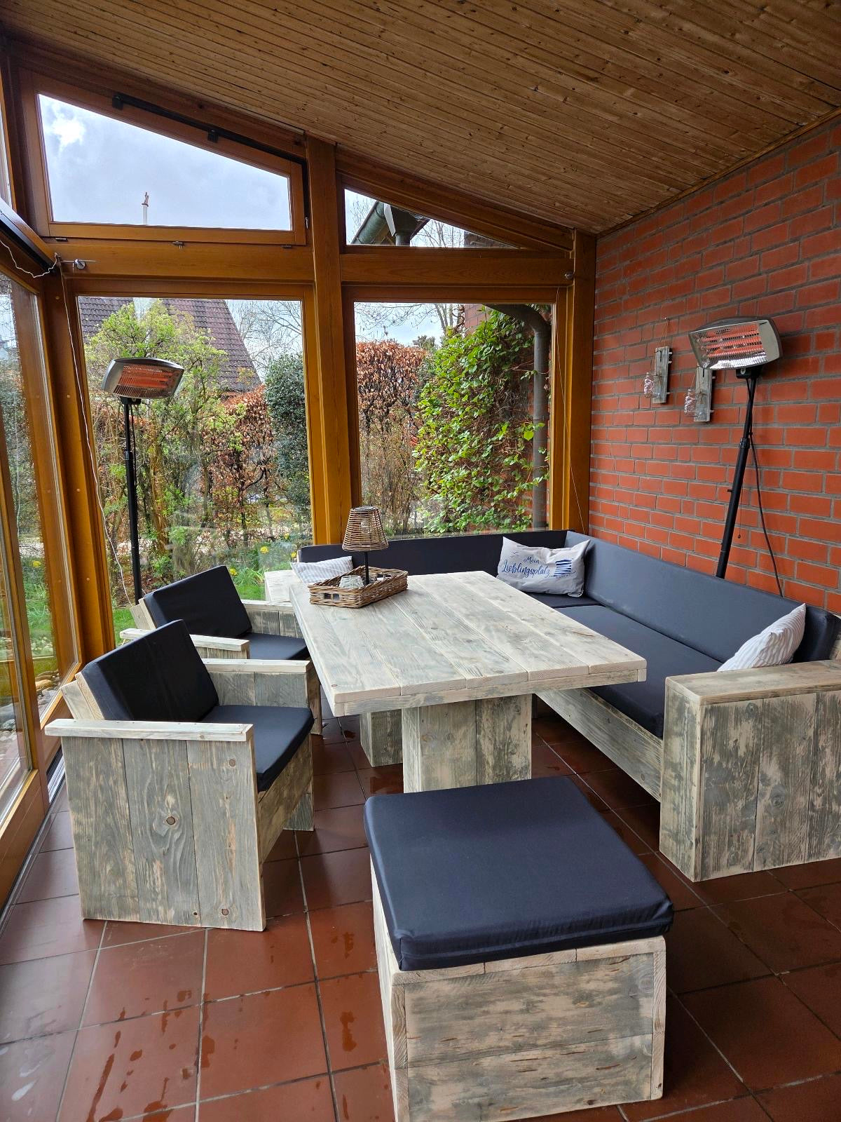 Steigerhout Hoekbank - Eindhoven