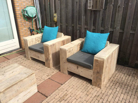 Steigerhout Loungestoel Leiden