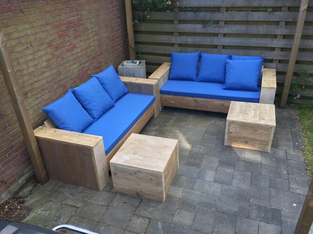 Steigerhout Loungeset Rotterdam