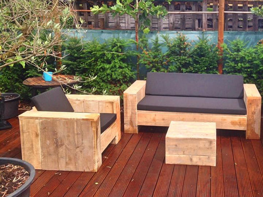 Steigerhout Loungestoel Leiden