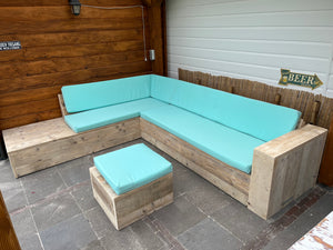 Steigerhout Hoekbank - Chaise lounge