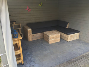 Steigerhout Hoekbank - Chaise lounge