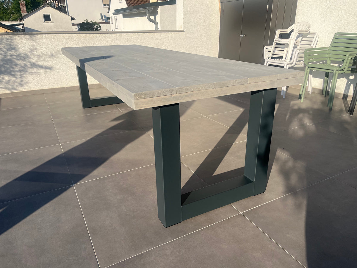 Steigerhout Industriële tafel U-poot