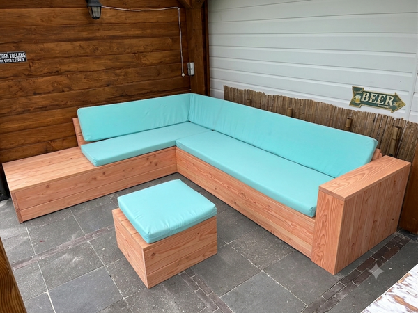 Douglashout Hoekbank - Chaise Lounge