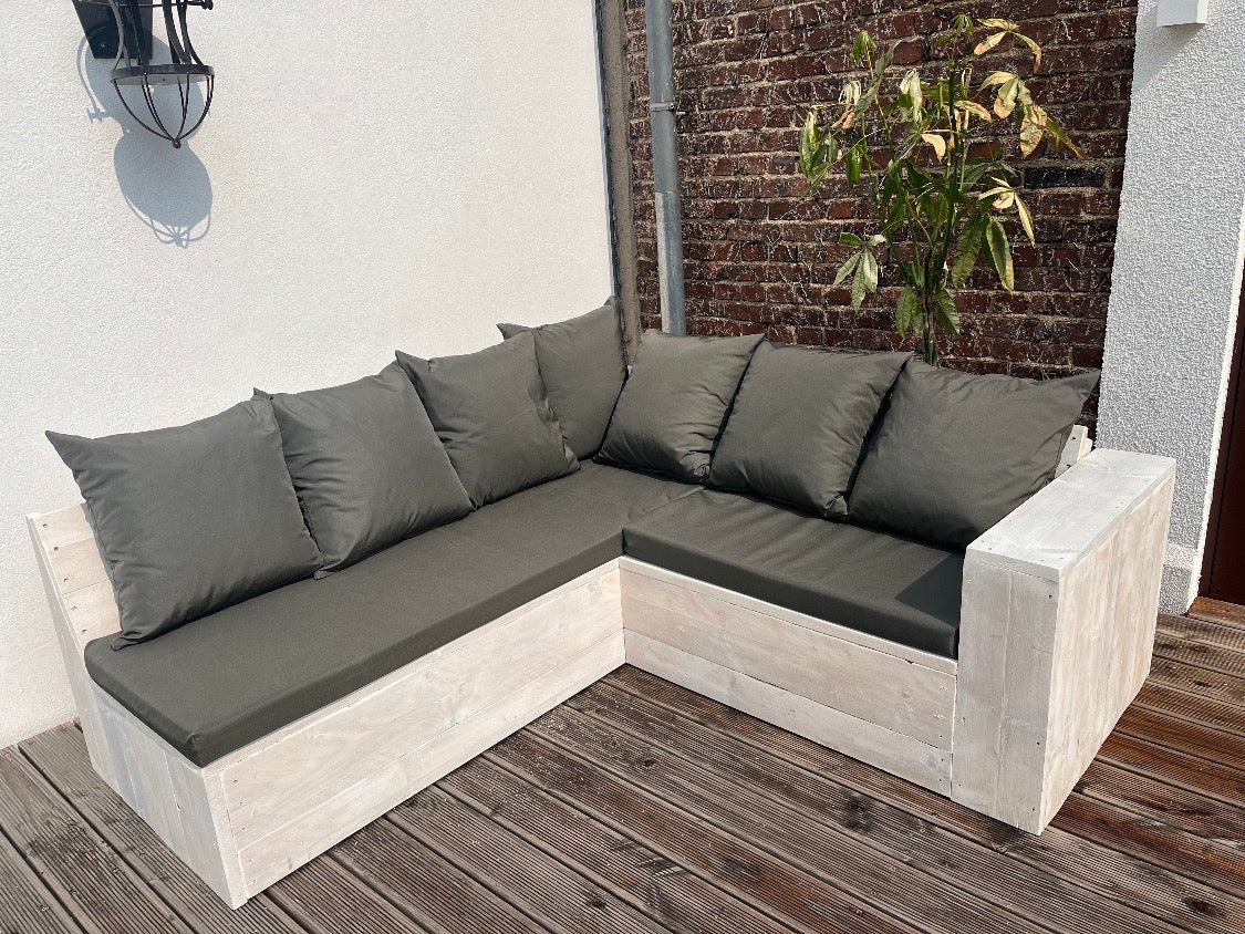 Douglashouten hoekbank model Nola voor tuin en terras op maat — foto 5