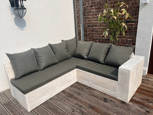 Douglashouten hoekbank model Nola voor tuin en terras op maat — foto 5