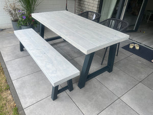 Steigerhout Industriële tafel A-poot