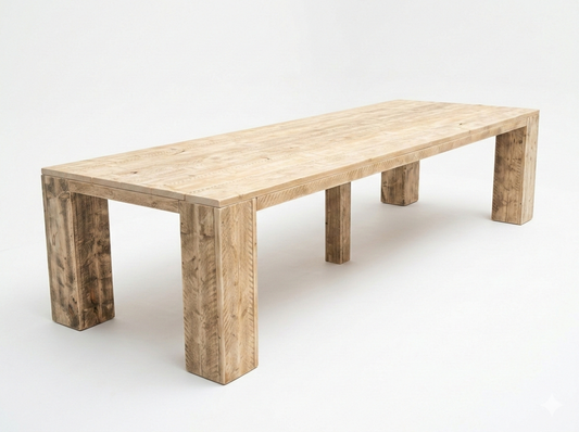 Steigerhout tuintafel blokpoot